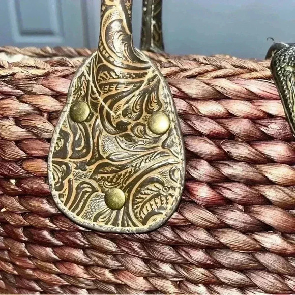 Scala Maze & Husk leather Tooled Purse, bag, handbag, shoulder bag  VINTAGE - Picture 3 of 13